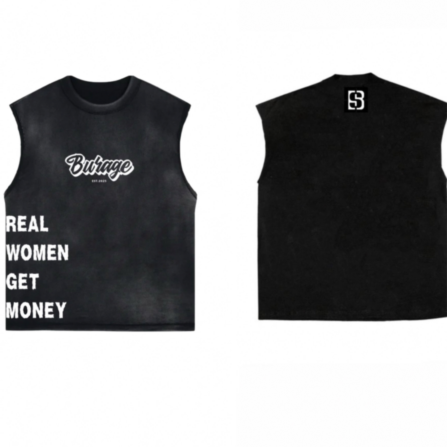 Sleeveless Real Women Get Money T-shirt